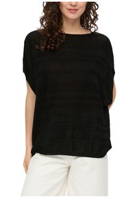 s.Oliver PONCHO - Poncho - schwarz