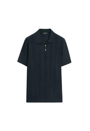 Massimo Dutti, Polo - mottled dark blue