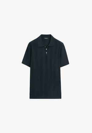 Massimo Dutti, Polo - mottled dark blue