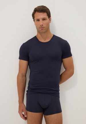 OVS, 2-PACK OF WHITE STRETCH T-SHIRTS - Caraco - dark blue