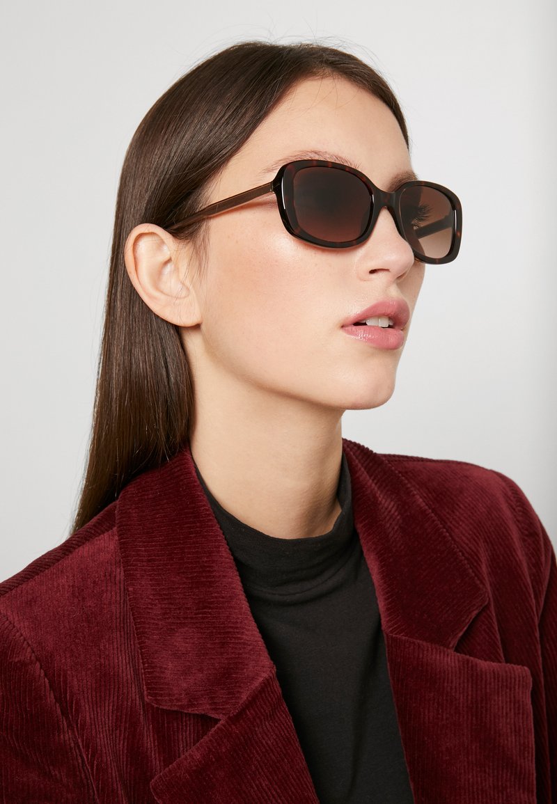 NWT coach sunglasses in tortoiseshell with burgundy arm Coach Coach Sunglasses in Tortoise | Target Optical main image 4