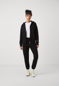 Champion ICONS FULL ZIP HOODIE LOGO - Felpa con zip - black