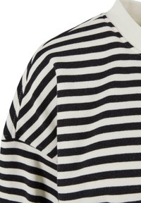 Urban Classics STRIPED CREWNECK - Sudadera - black whitesand