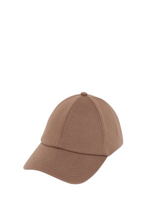 Cecil SWEAT CAP IN UNIFARBE - Cap - dark toffee brown