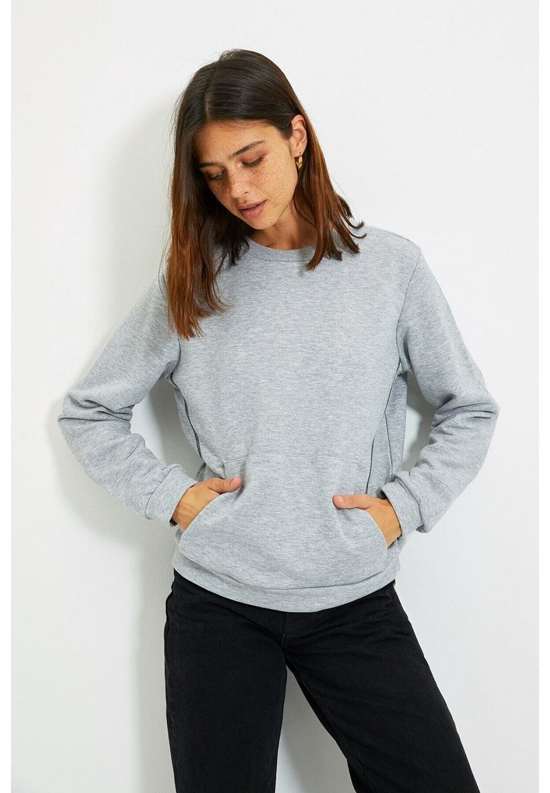 Damen Sweatshirts | Trendyol Sweatshirt grey/grau - GY29899 Damen Sweatshirts | Trendyol Sweatshirt grey/grau - GY29899