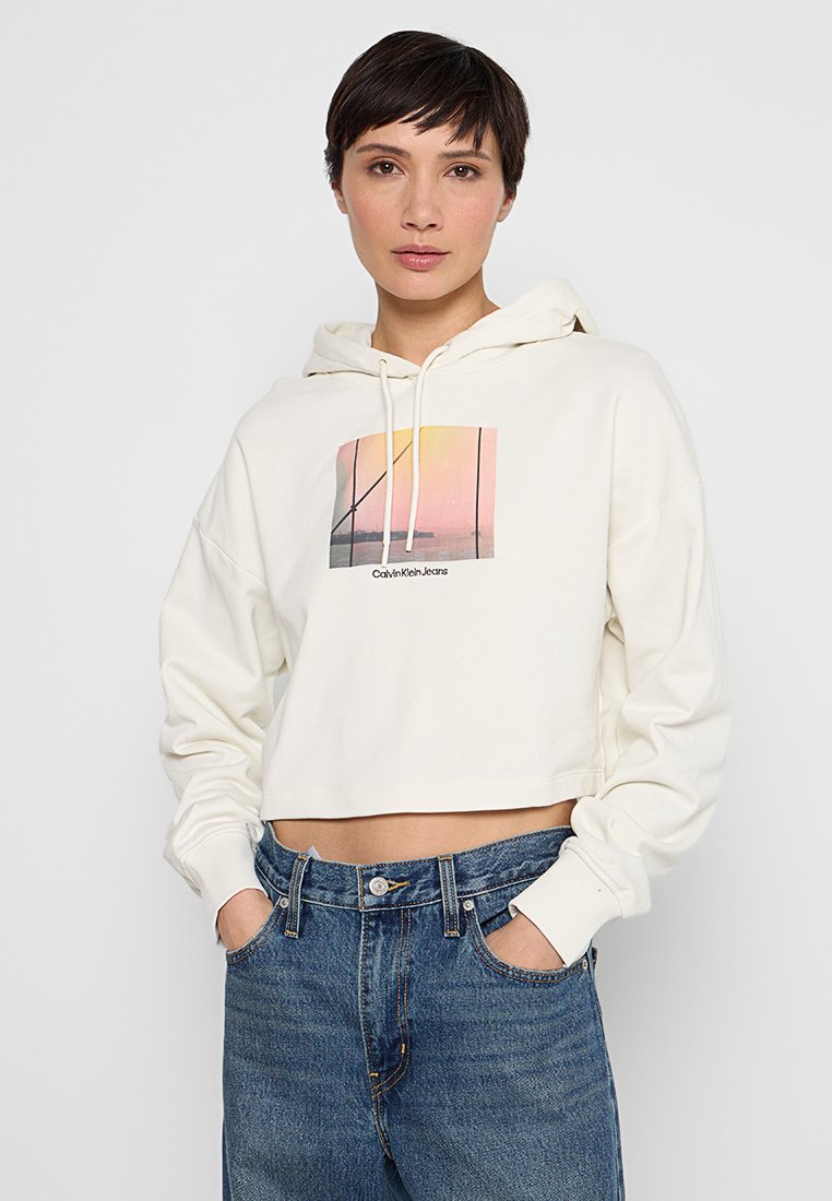 Calvin Klein Jeans Hoodie crème Calvin Klein Jeans Hoodie crème