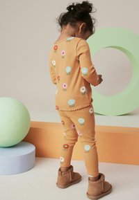 Next STANDARD - Tajice-hlače - ochre cream pastel flowers
