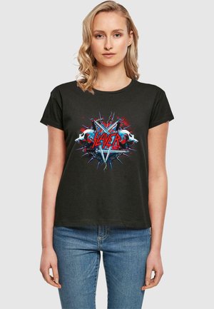 SLA SWORDS BOX TEE - Print T-shirt - black