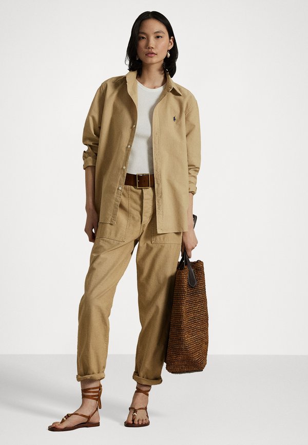 RELAXED FIT COTTON OXFORD SHIRT - Button-down blouse - classic tan2