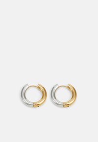 TWO TONE HOOPS UNISEX - Earrings - silver-coloured/gold-coloured