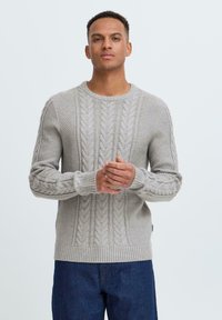 Blend BHBASIM - Strickpullover - stone mix