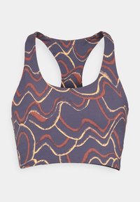 MAIPO MID IMPACT BRA - Light support sports bra - smolder blue