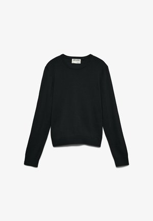 Vero Moda, KNITTED PULLOVER AWCARA KNITTED PULLOVER - Maglione - black