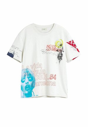 Desigual, GRAPHIC PRINT T-SHIRT - T-shirt imprimé - white