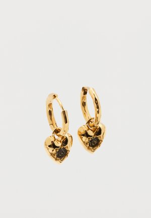 HEARTBREAKER  HOOP EARRINGS - Kõrvarõngad - shiny gold-coloured