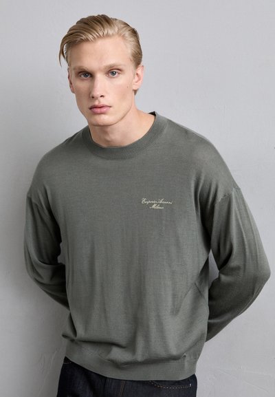 Emporio Armani Strickpullover - mulled basil/fog