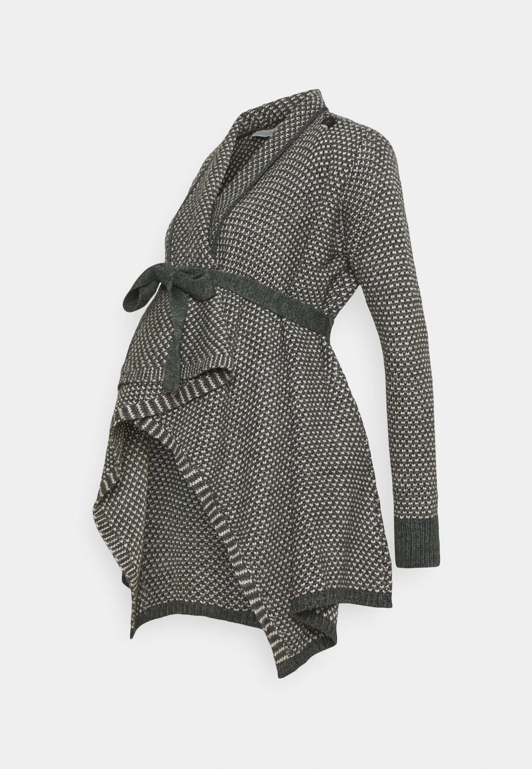 Jojo Maman Bebe Drape Maternity And Nursing Cardigan Gilet Grey Gris Zalando Fr