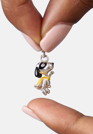 THOMAS SABO, PEANUTS™ SNOOPY CHARM SUPERHELD ORIGINAL UNISEX - Pendentif - silberfarben, schwarz, gelb