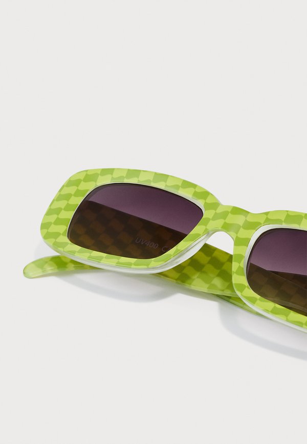 CHECK SUNGLASSES UNISEX - Sunglasses - chartreuse3