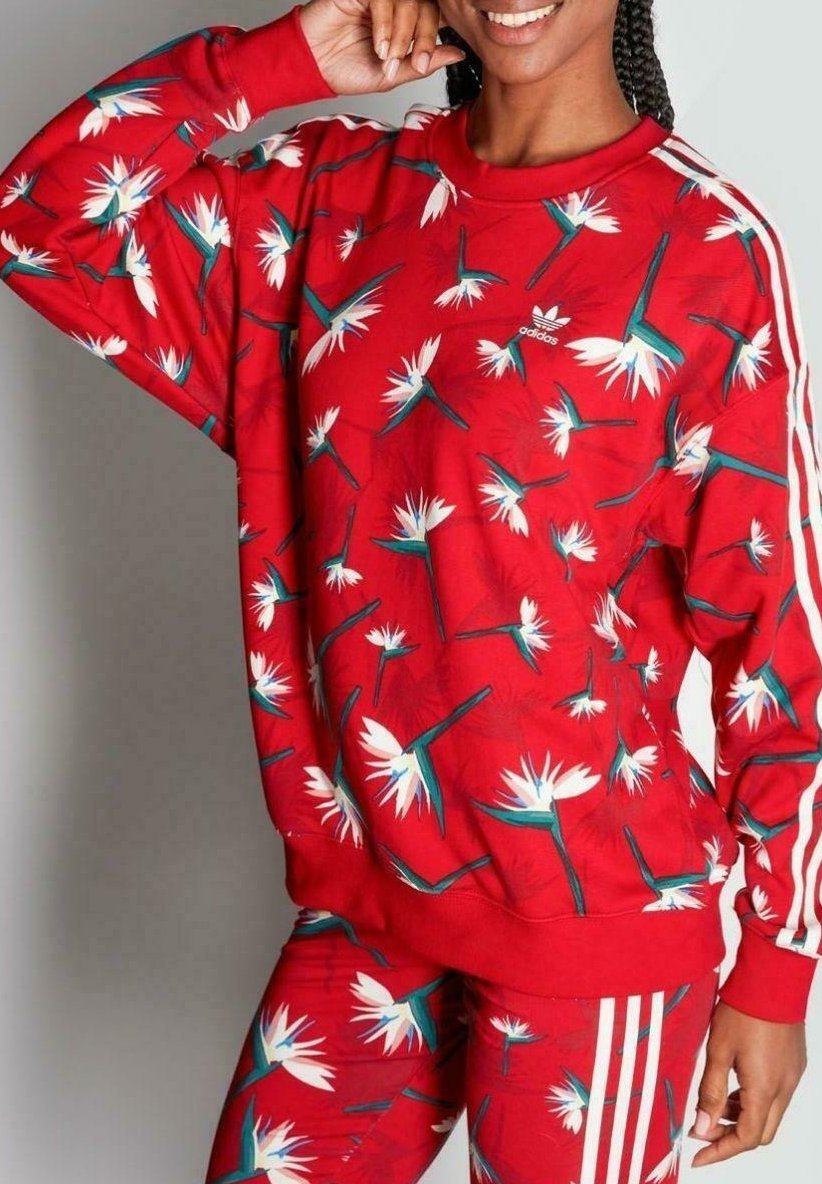 adidas red sweater women's