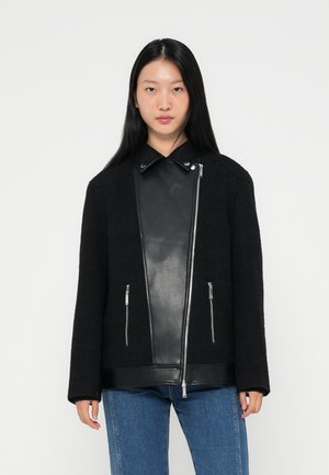 MIX BIKER JACKET - Μπουφάν από συνθετικό δέρμα - black