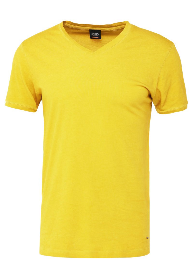Boss T-shirt basic geel Boss T-shirt basic geel