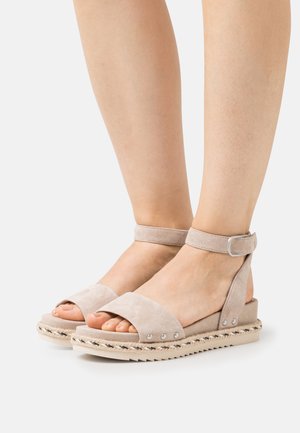 Plateausandalette - taupe