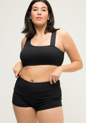 Studio Untold BADE HIPSTER  TIGHT FIT HIGHWAIST ELASTIKBUND - Bikinibroekje - black