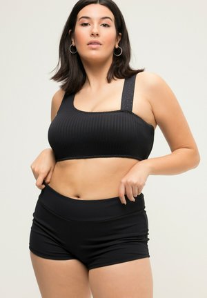 BADE HIPSTER  TIGHT FIT HIGHWAIST ELASTIKBUND - Spodní díl bikin - black