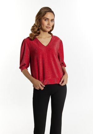 GLITZER - Blouse - rot