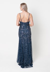 BEAUUT EMBELLISHED SEQUINS - Vestido de fiesta - navy
