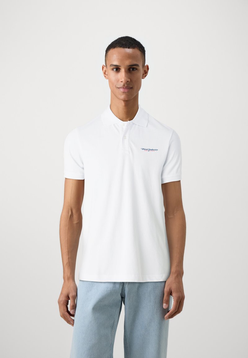 Diesel White Polo Shirts