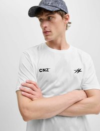 Jack & Jones Marškinėliai su spaudiniu - bright white