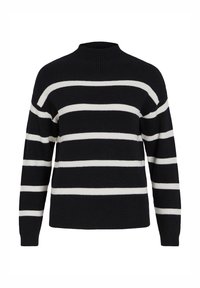 VILA Stickad tröja - black