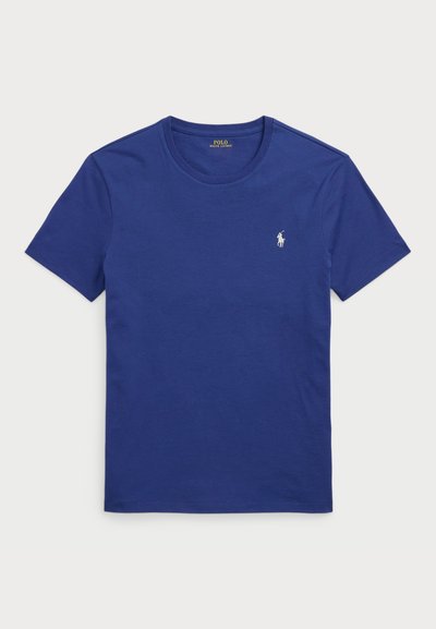 Polo Ralph Lauren CUSTOM SLIM FIT JERSEY CREWNECK T-SHIRT - Camiseta básica - earth blue