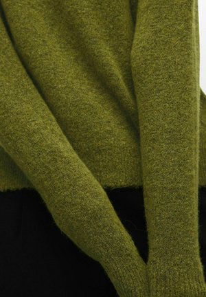 Selected Femme SLFLULU LS O-NECK B NOOS - Trui - cardamom seed