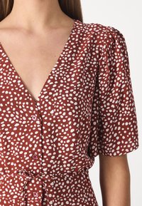 Vero Moda VMALBA SHORT DRESS - Dienas kleita - fired brick