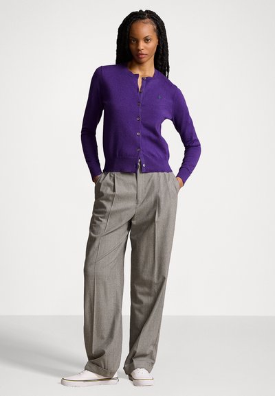 Polo Ralph Lauren PIMA COTTON LONG SLEEVE CARDIGAN - Neuletakki - morgan purple heather