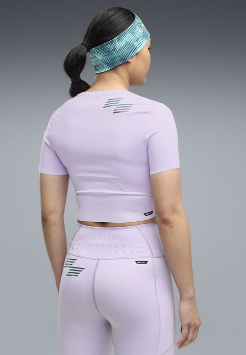 PUMA W X HYROX PWRMODE CROP TEE - Sports T-shirt - light lavender — foto 3