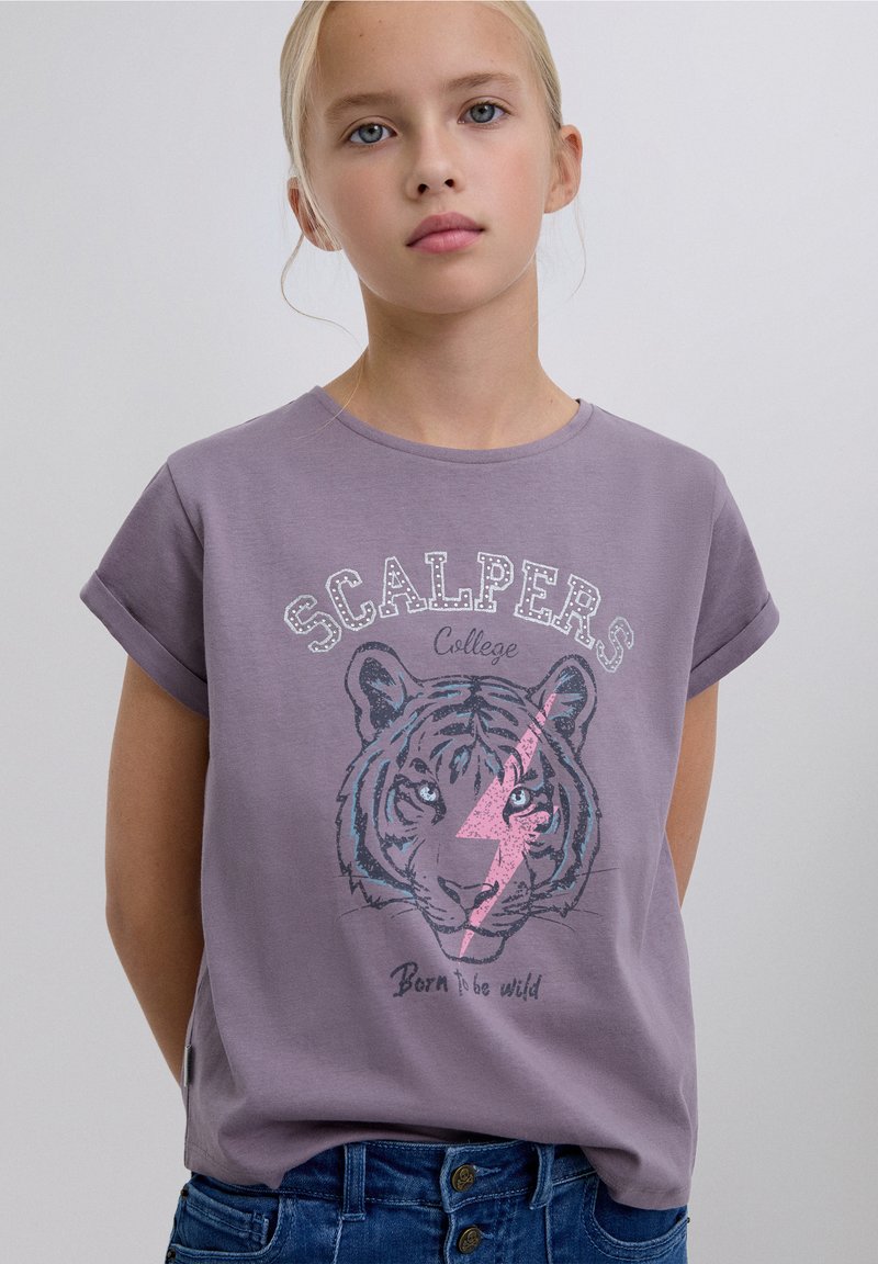 Scalpers TIGERTEE - Camiseta estampada - purple