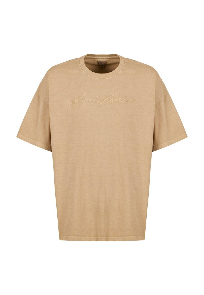 Karl Kani T-shirt basic zandkleur Karl Kani T-shirt basic zandkleur