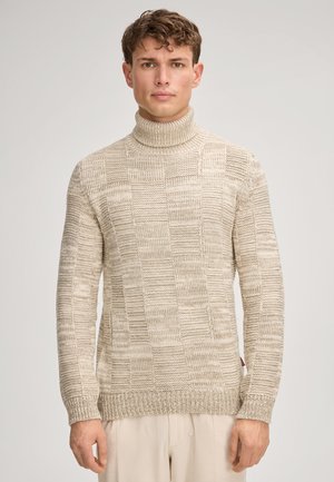 ROLLKRAGEN MILSOM - Strickpullover - beige meliert