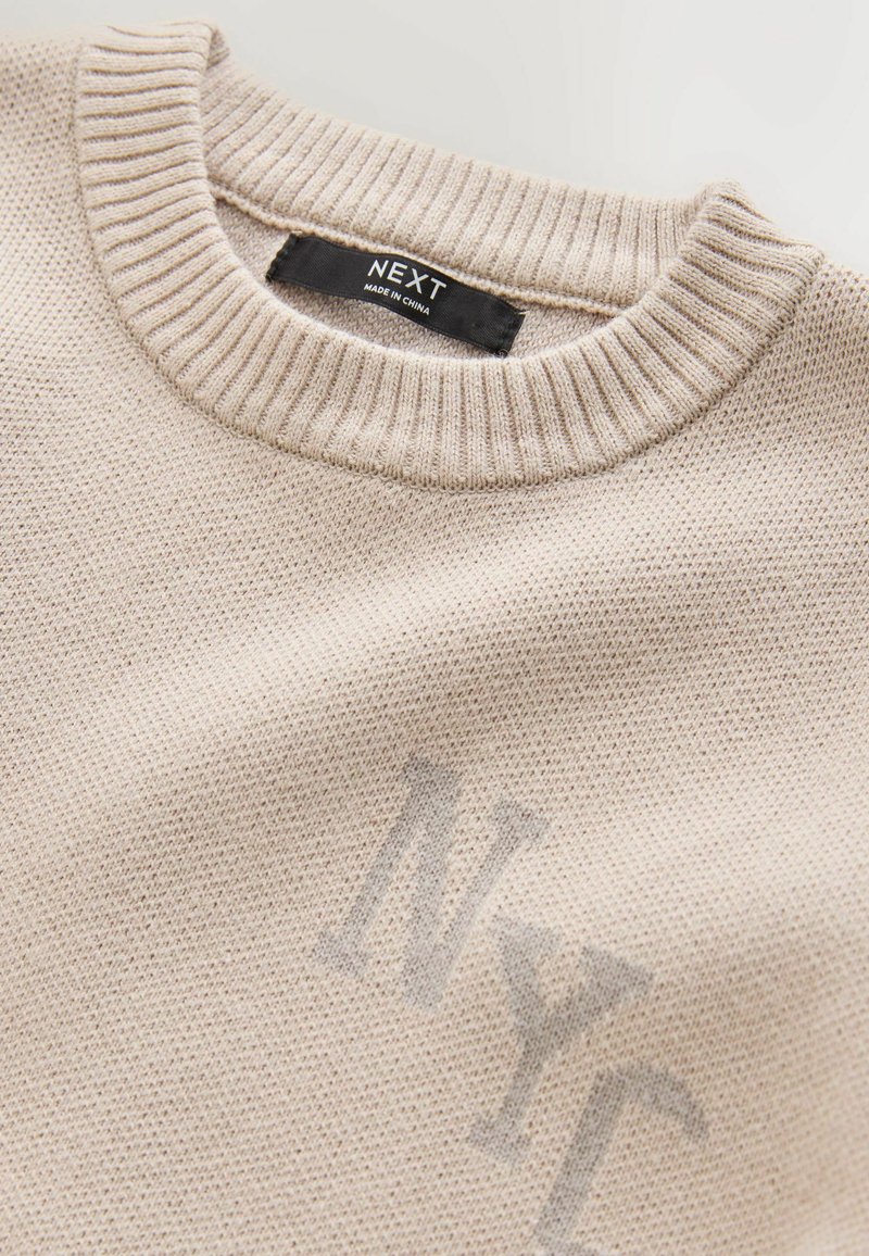 Next REGULAR FIT - Pullover - neutral nyc/beige - ZALANDO.FR