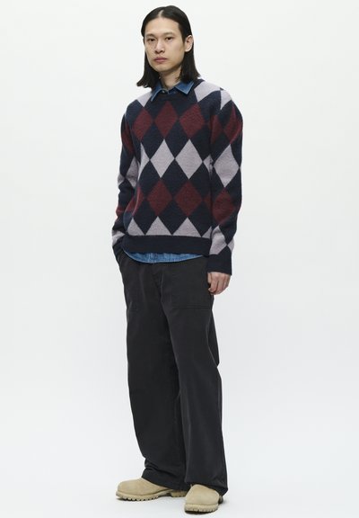 WOOD WOOD WWJAN CREW NECK - Pullover - decadent gray check