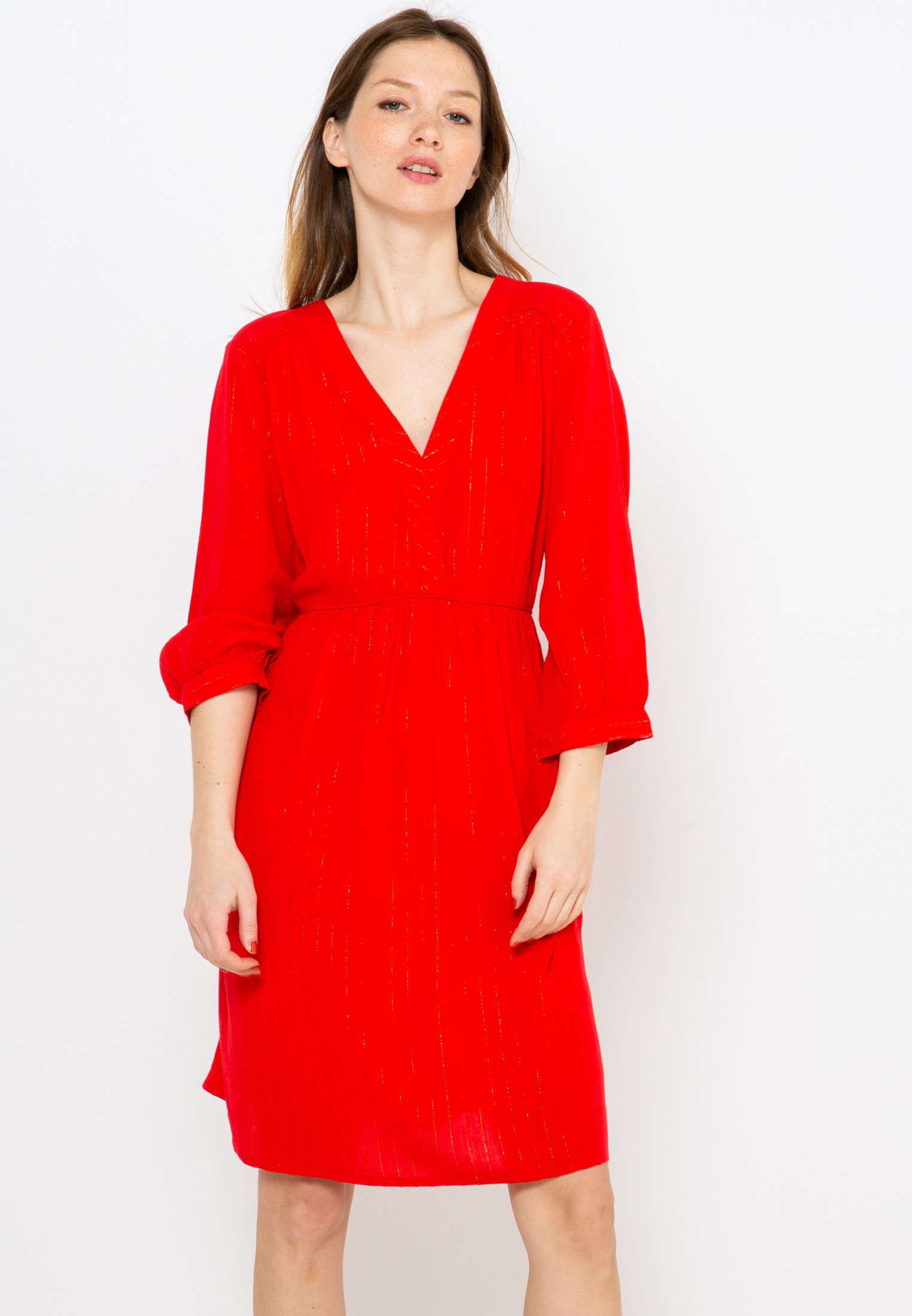 camaieu robe rouge
