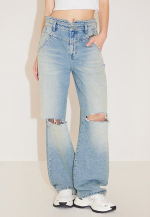 Flared Jeans - grey-blue