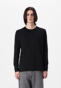 GAP EVERYDAY SOFT CREW SOLIDS - Μπλούζα με μακριά μανίκια - black