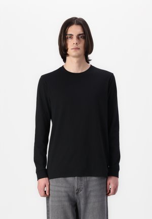 EVERYDAY SOFT CREW SOLIDS - Topper langermet - black