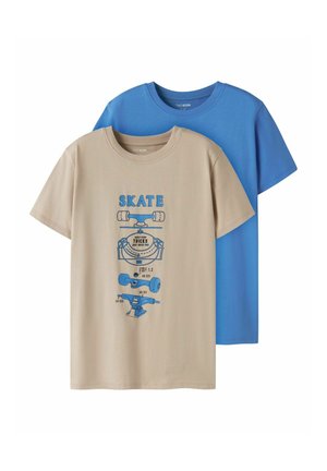 2-PACK  - T-shirt imprimé - humus