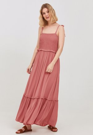 BYHENKA SMOCK DRESS - Maxi dress - canyon rose